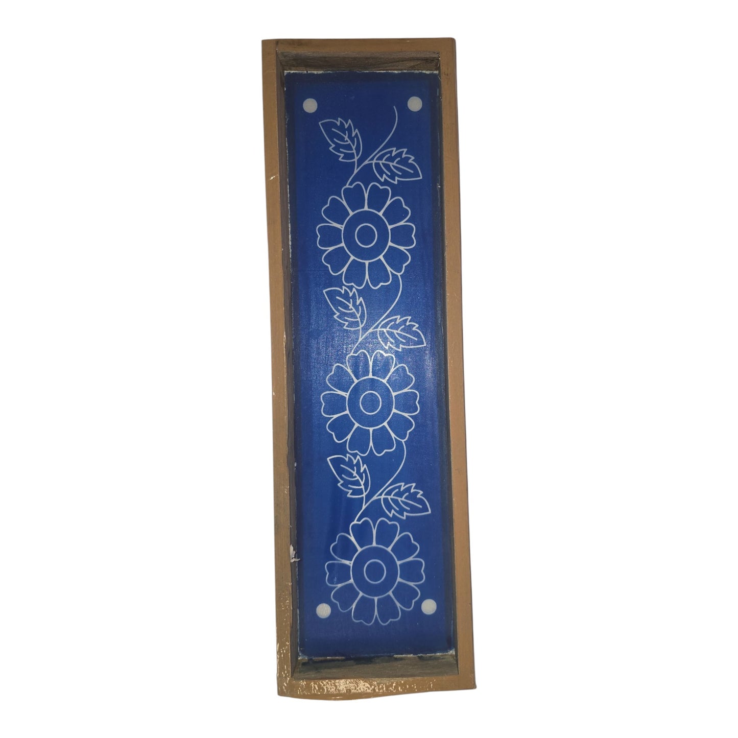 Kollam Stencil with Wooden Frame β Traditional Rangoli Pattern (2 Sizes)