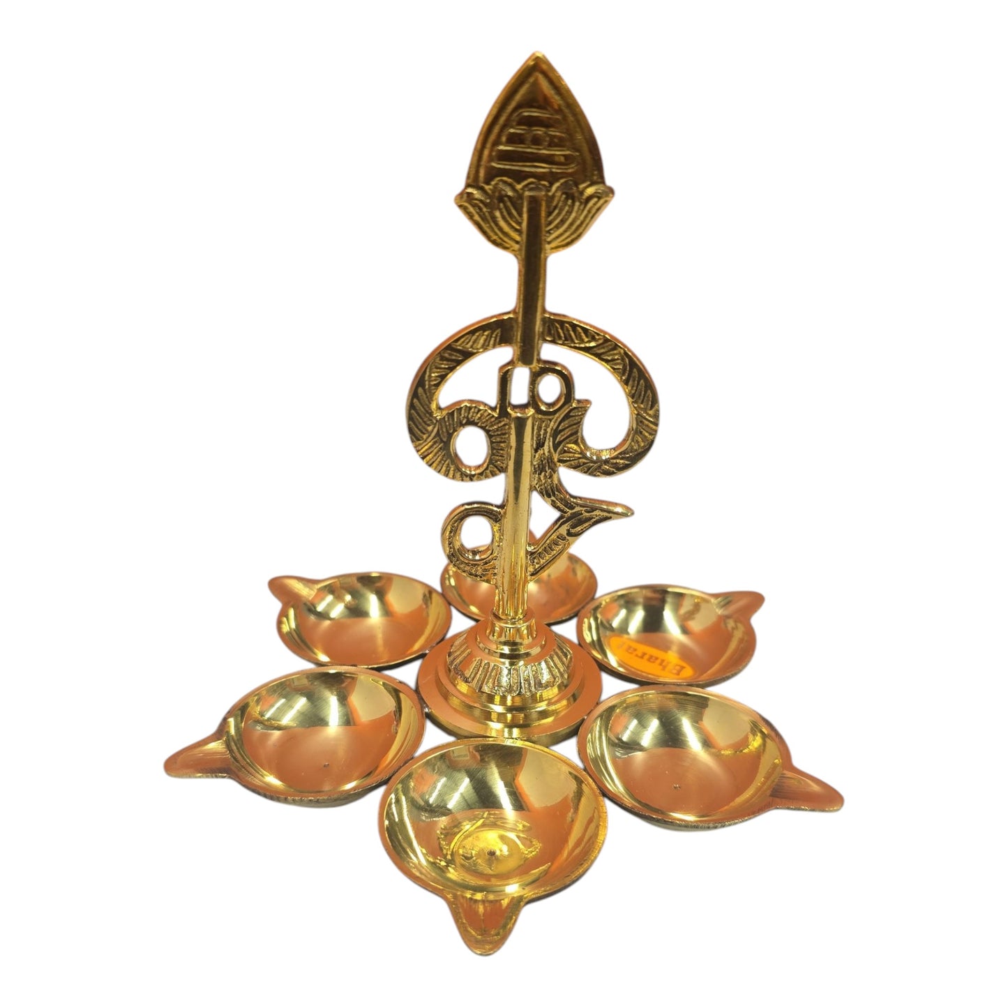 Om 6 Face Vilaku β 5 Inch (Traditional Pooja Lamp)