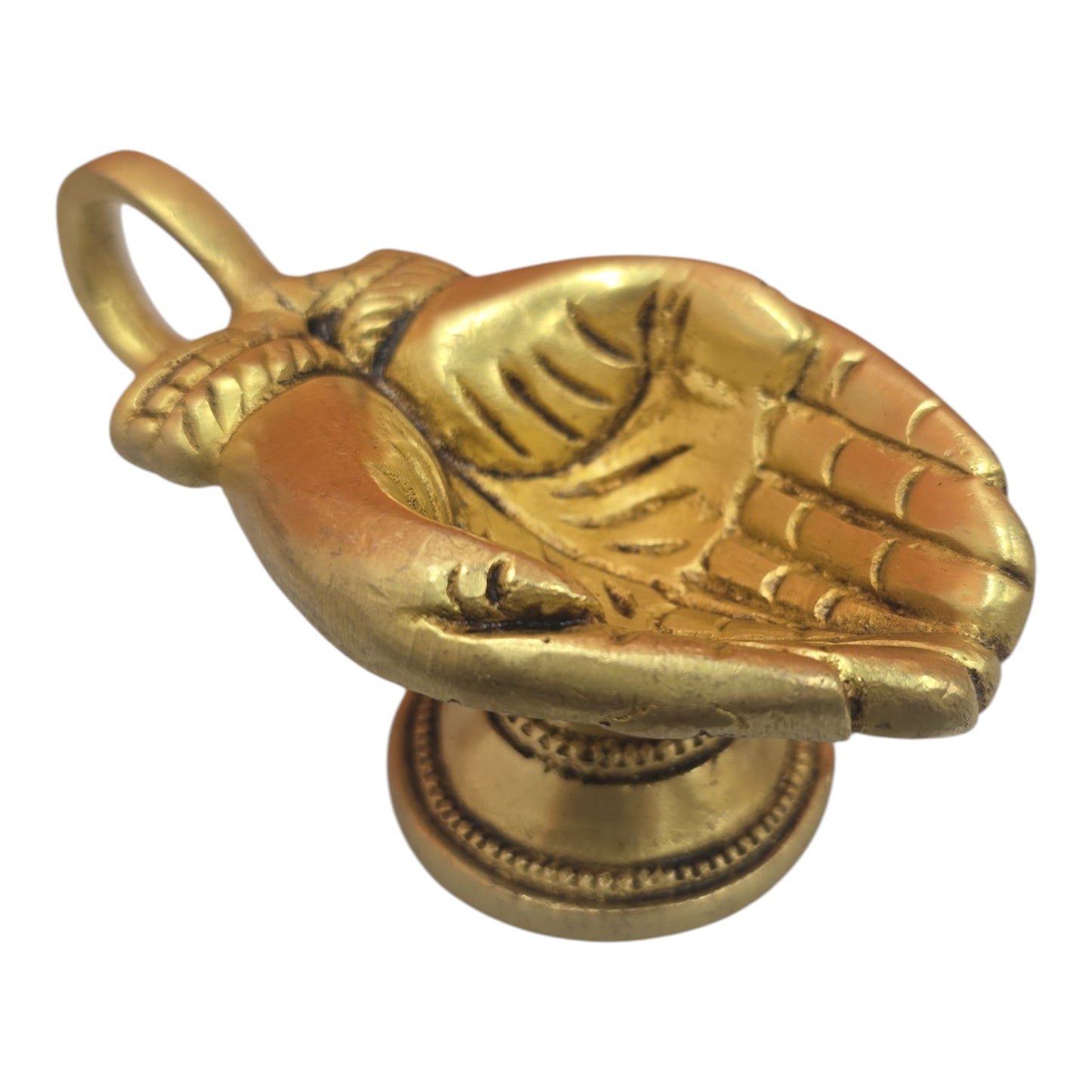 Hand Diya Vilaku β Traditional Pooja Lamp