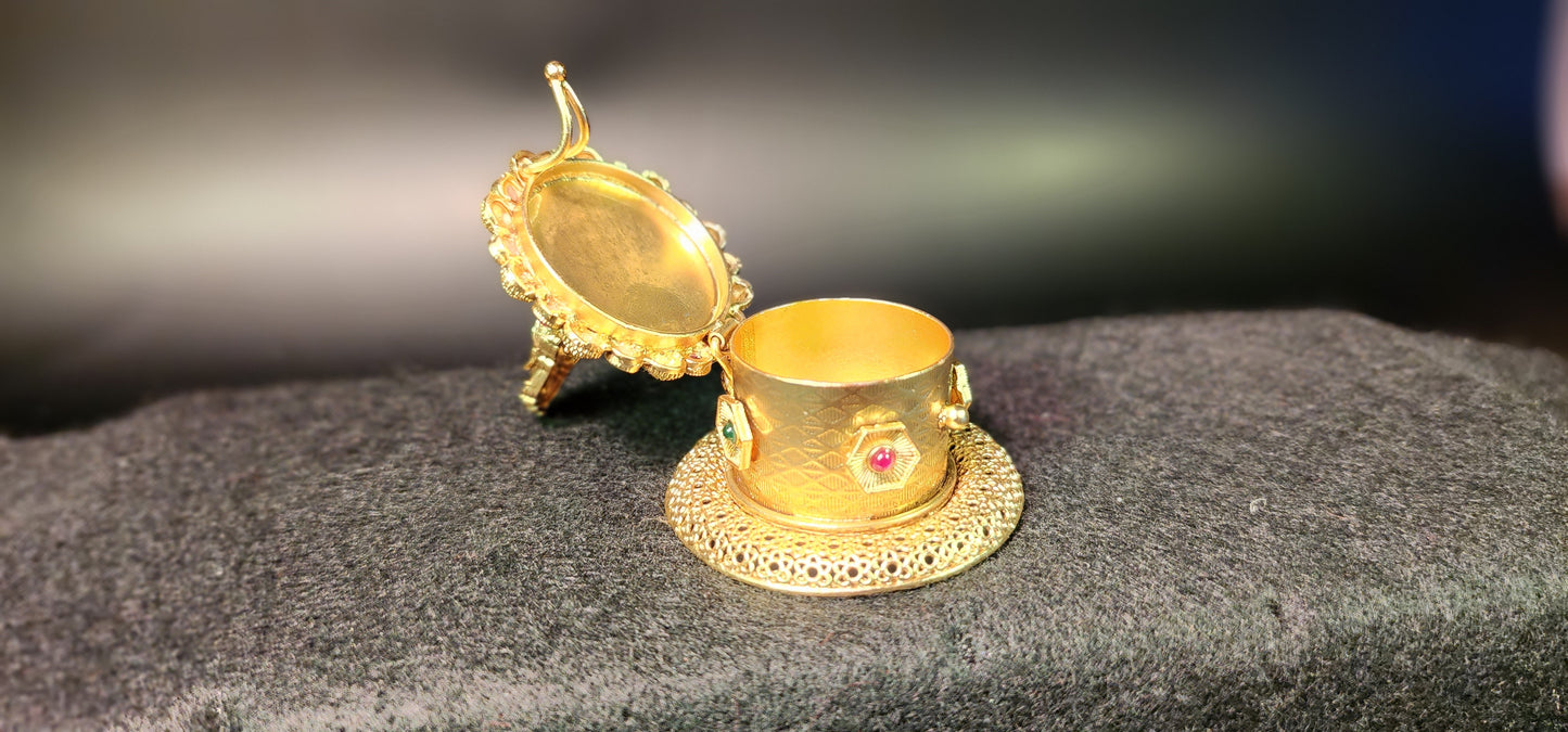 Ganapathy Saffron Box Designer Style