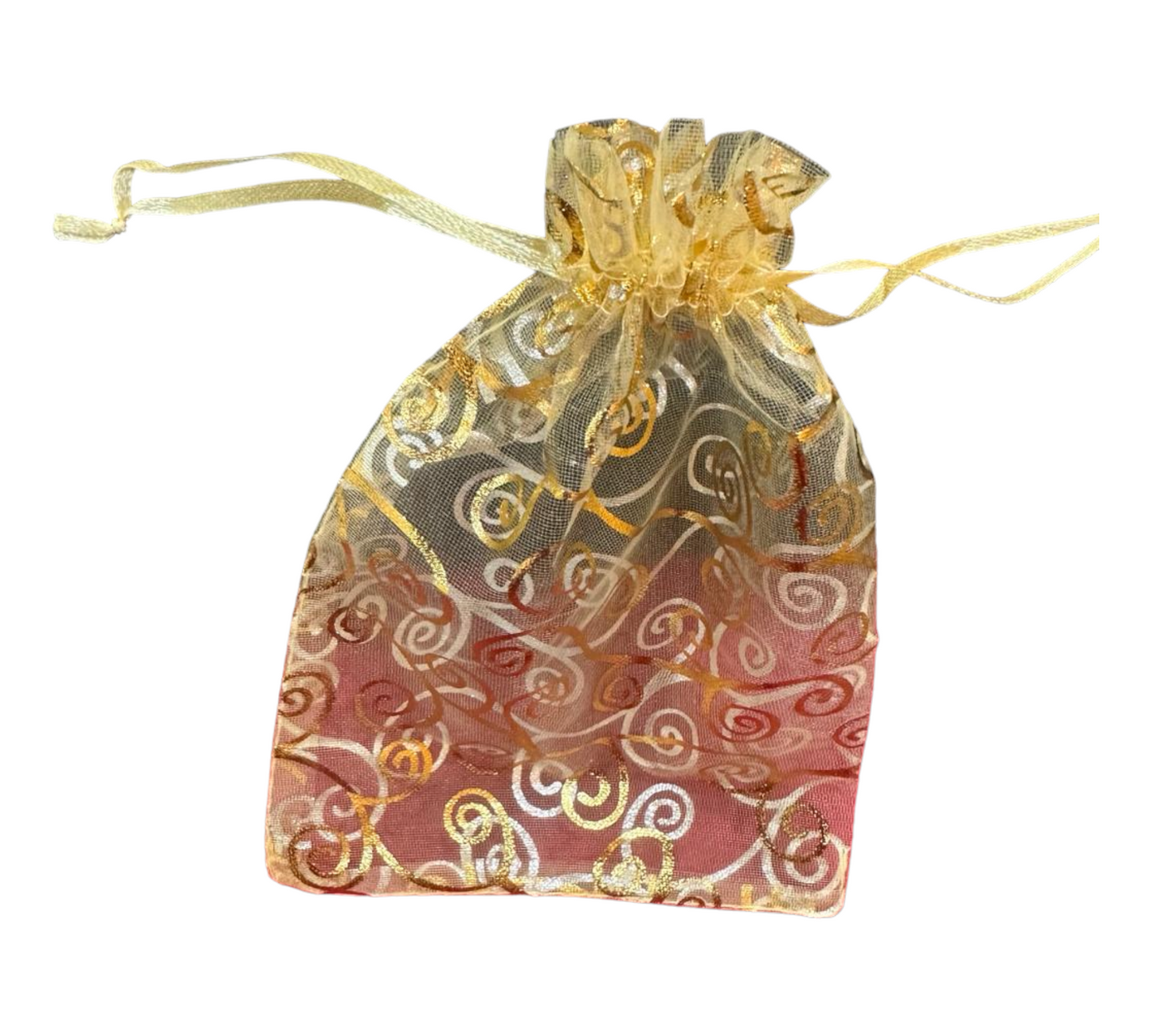 Golden Color Organza Gift Bags / Potli Bags / Surukupai / Return Gifts