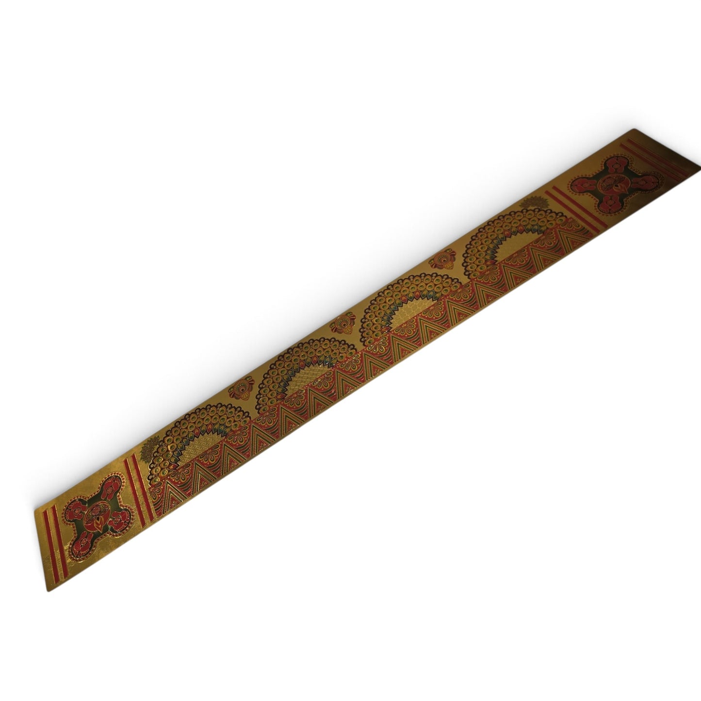 Ready Made Kolam Sticker – Straight Design | 3.5 Inch Width x 29 Inch Length | Gloss Finish