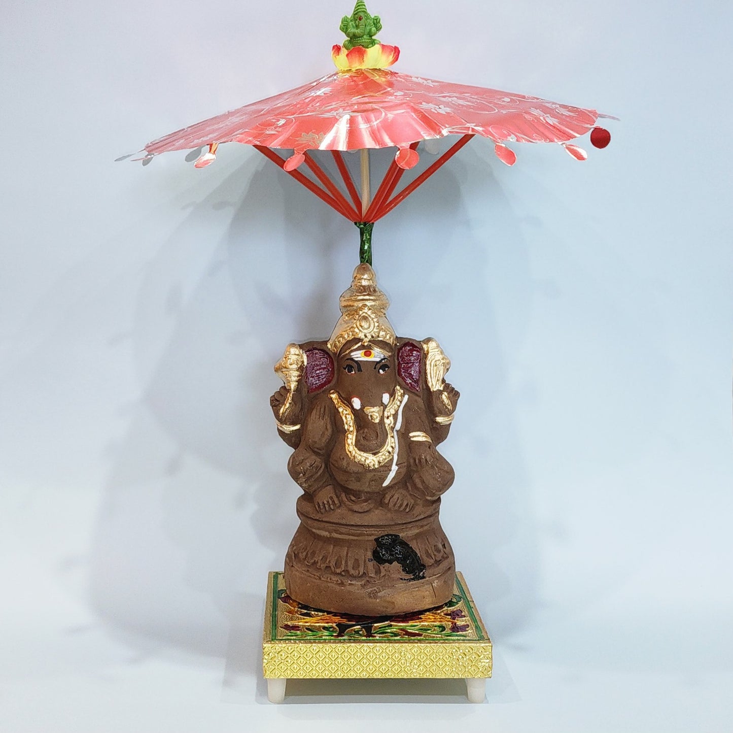 Eco Friendly clay Ganapathy doll 8 Inch