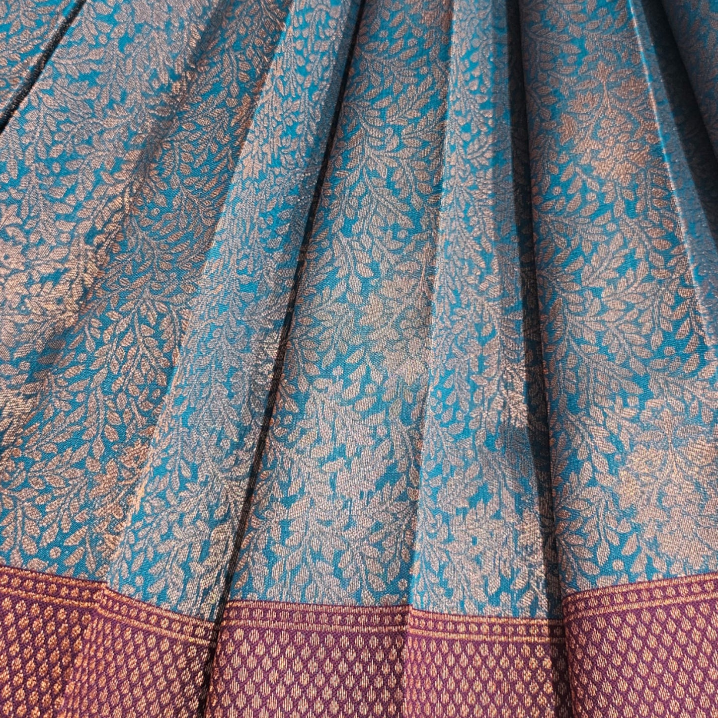 Enchanting Blue and Violet Soft Silk Saree - A Mesmerizing Combination