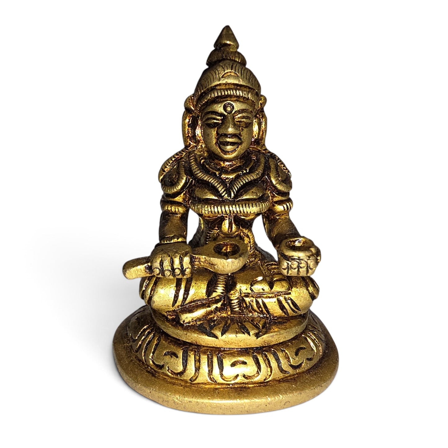 Annapoorani Amman Brass Statue – Goddess of Nourishment Murti