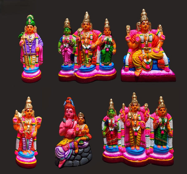 Arupadai Murugan Set 10 Inch, golu doll, Navaratri – ClickstoCart Inc.