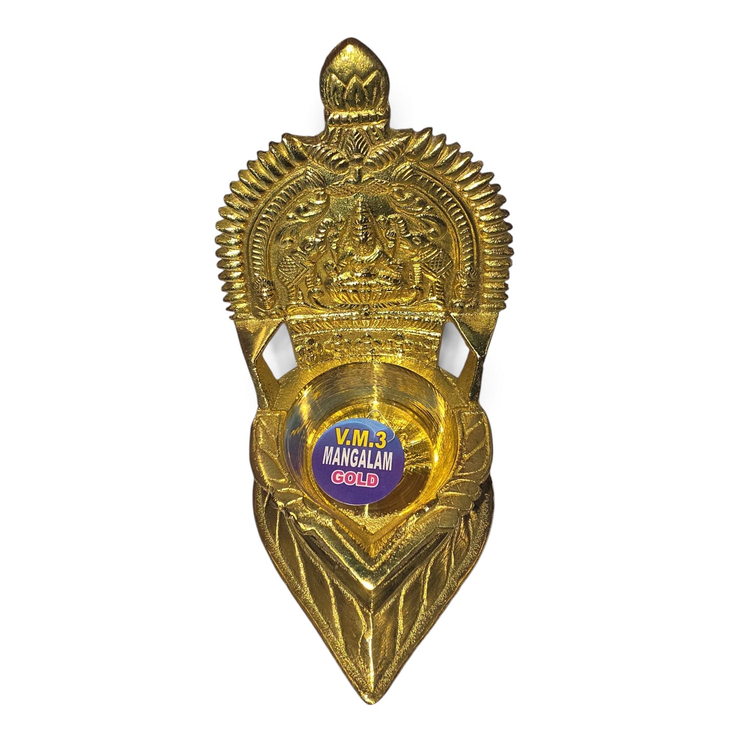 Brass Kamatchi Lamp – Traditional Kamakshi Vilakku for Pooja