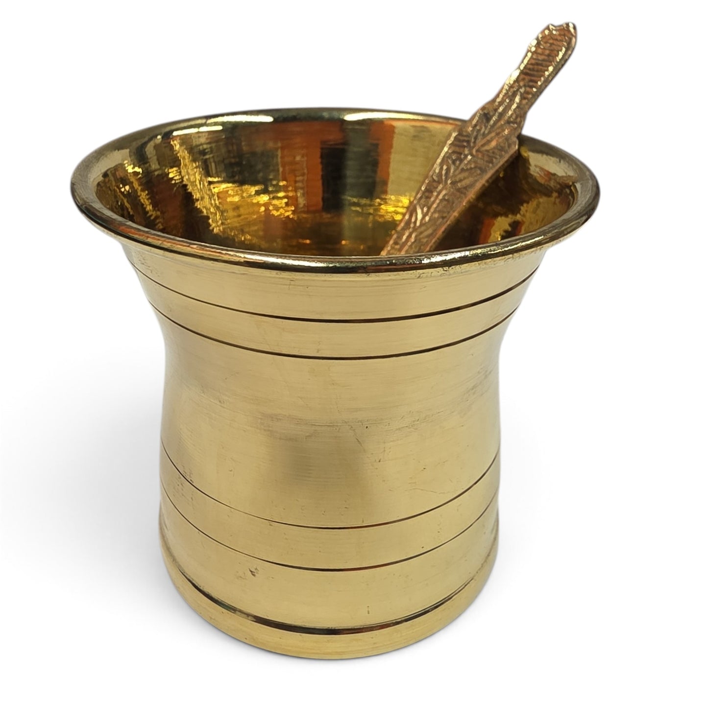 Brass Panchapatram & Uttarani Combo – Traditional Pooja Vessel Set