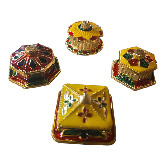 Return Gift – Hand-Painted Decorated Kumkum Box
