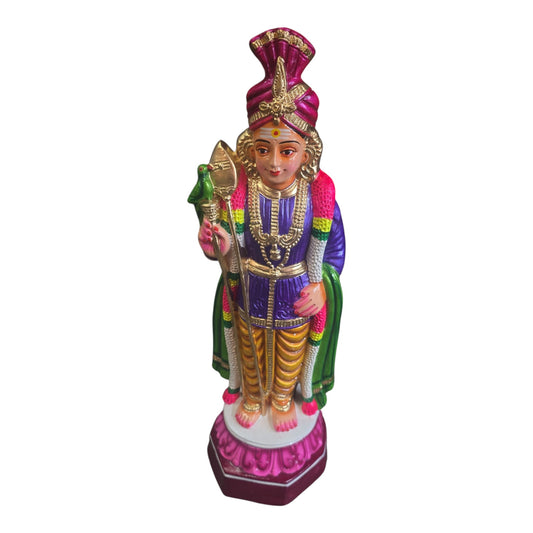 Golu Doll – Lord Raja Murugar (22 Inch, Paper Mache for Navaratri Kolu)