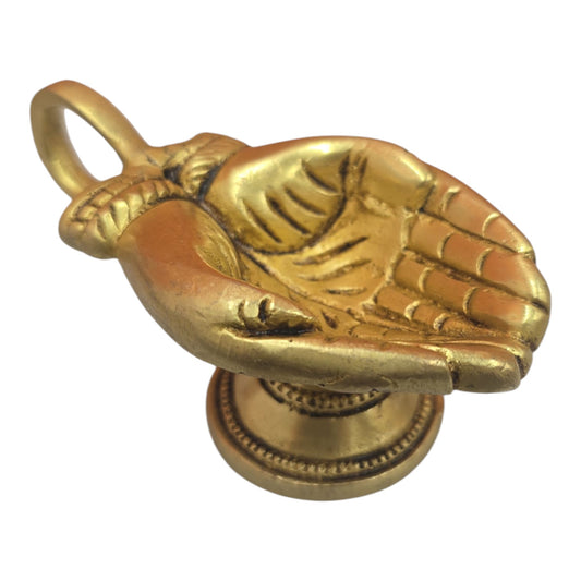 Hand Diya Vilaku – Traditional Pooja Lamp