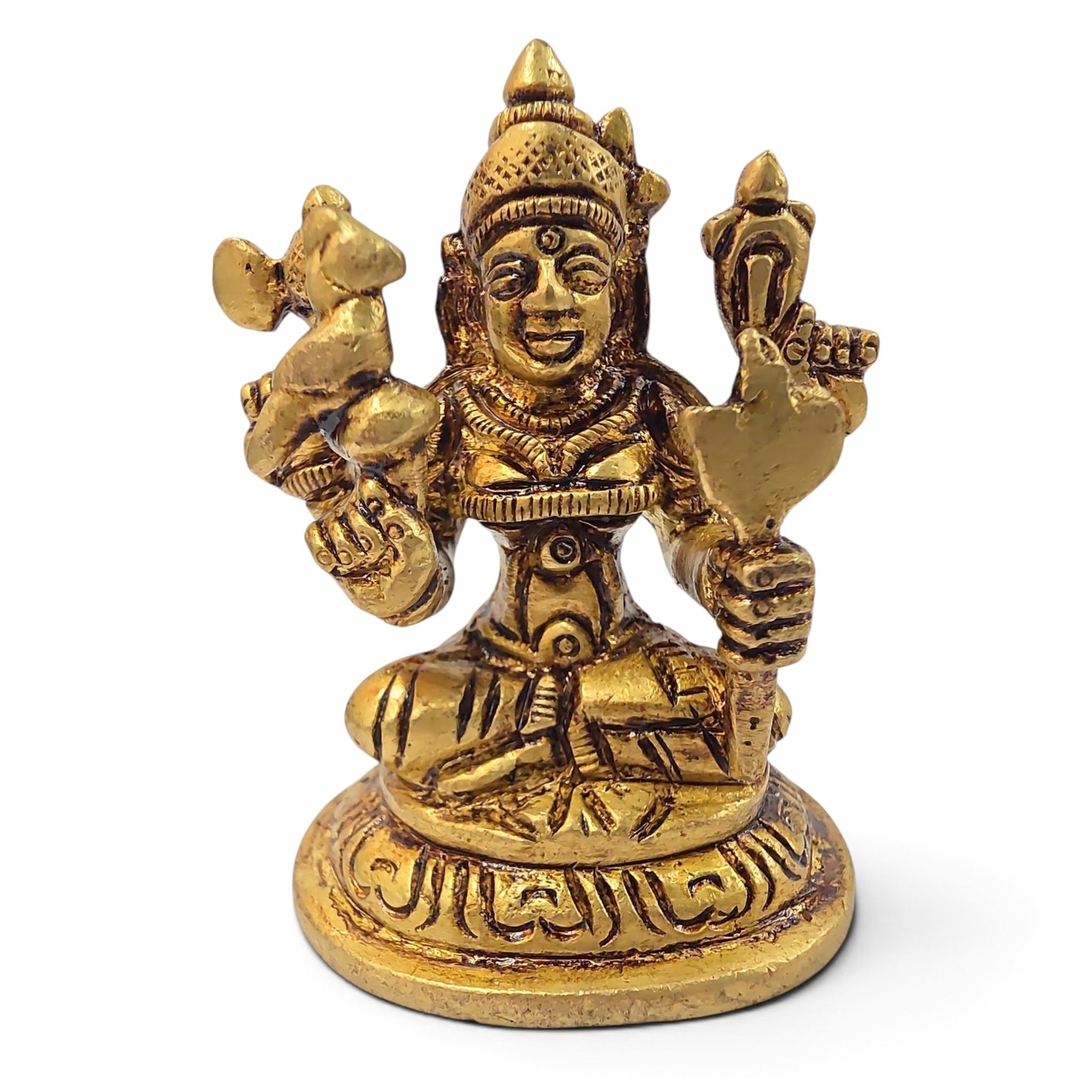 Kanchi Kamatchi Amman Brass Statue – Handcrafted Goddess Murti