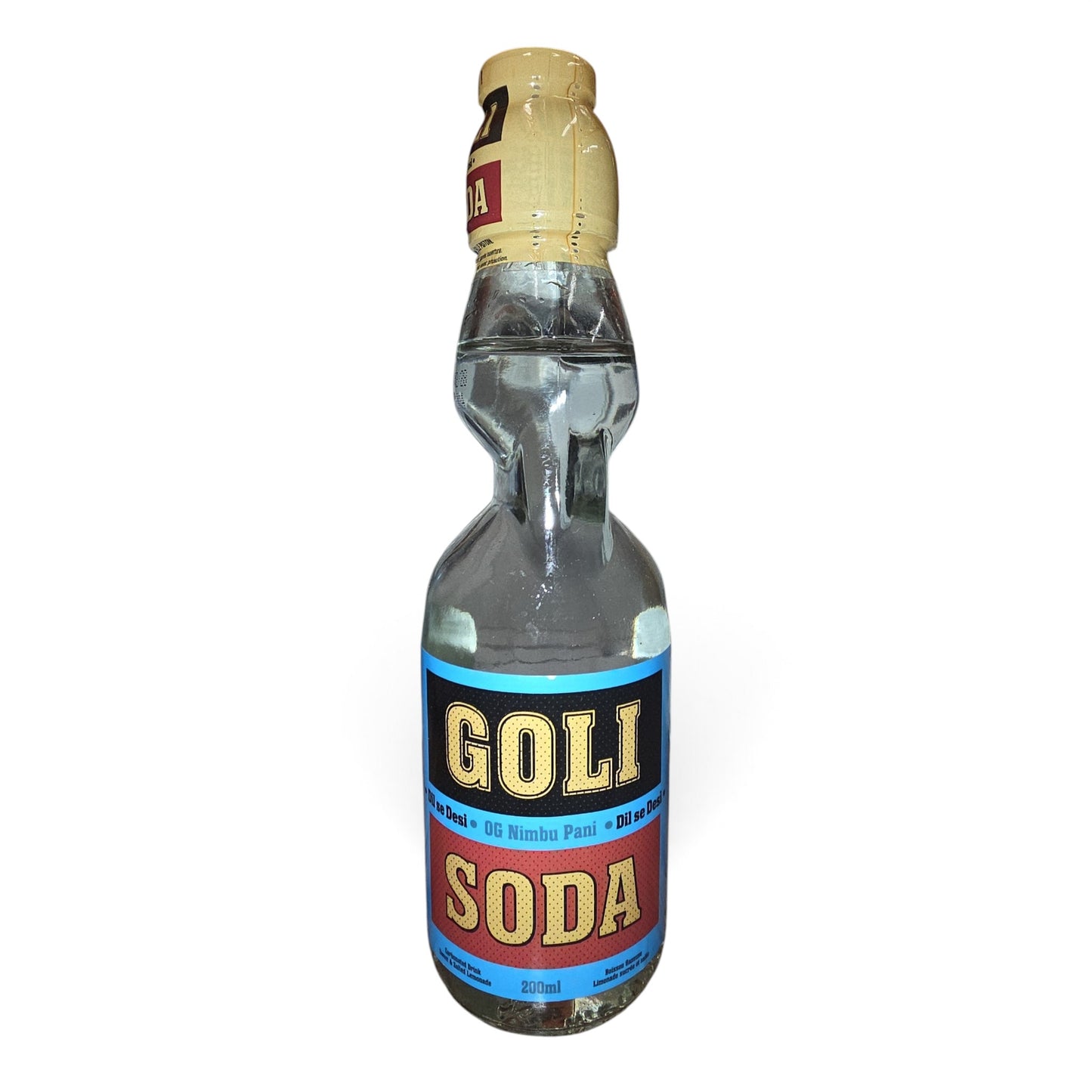 Desi Style Goli Soda – Traditional Indian Fizzy Soda Drink, 200 ml