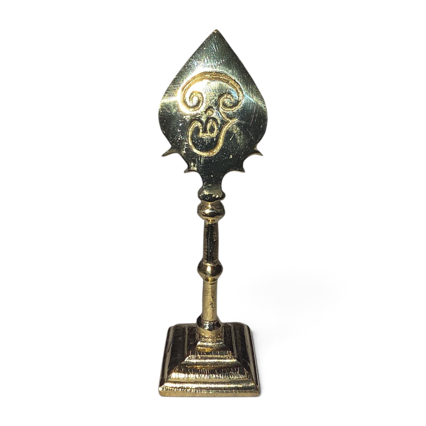 Lord Murugan Brass Vel with Base – 3 Inch Pooja Vel