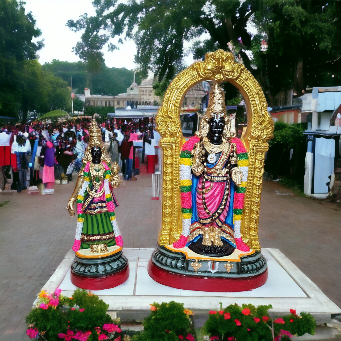 Ensemble Triplicane Parthasarathy 16 pouces