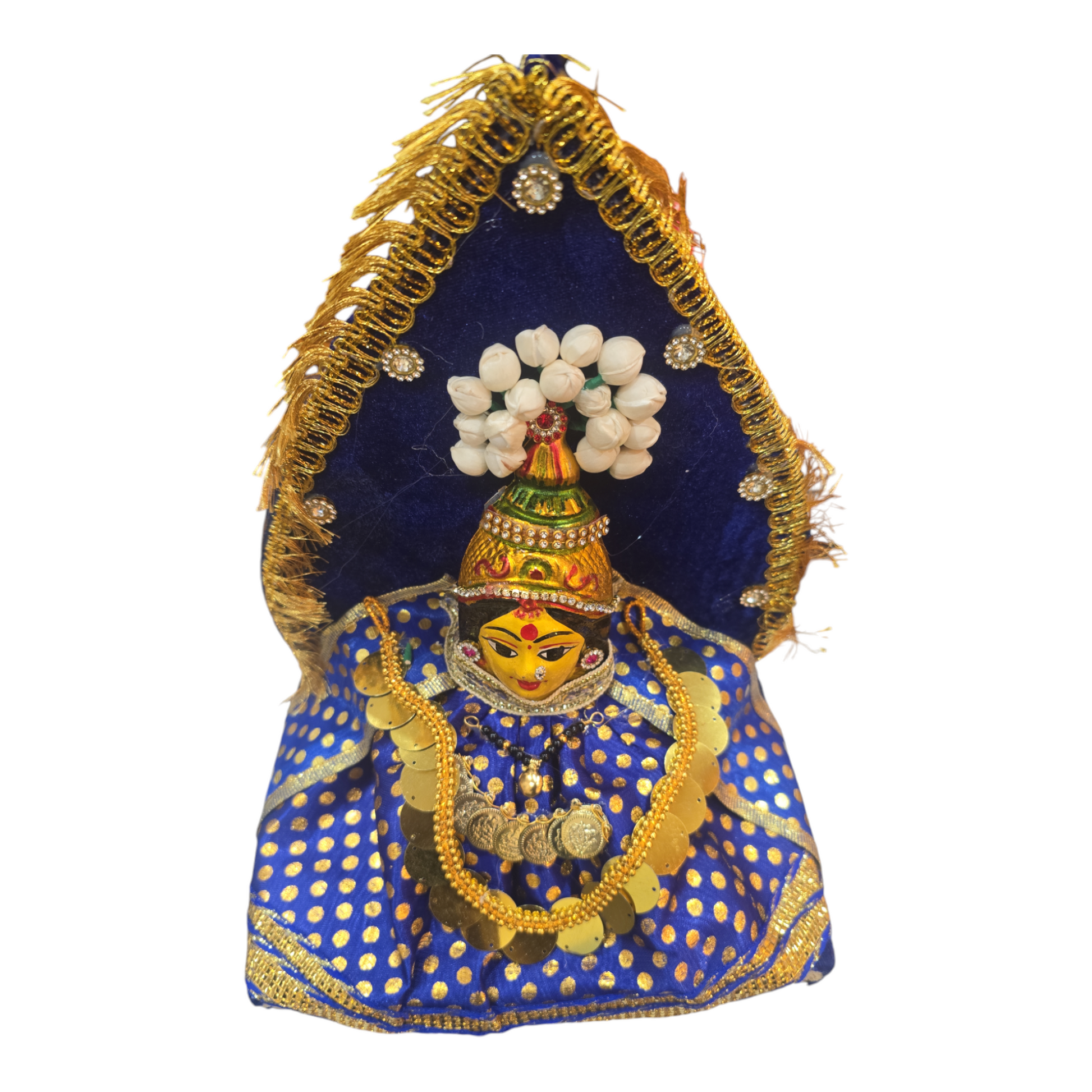 Elegant Lakshmi Swami statue, intricately carved, representing prosperity and abundance, ideal for worship and decoration.